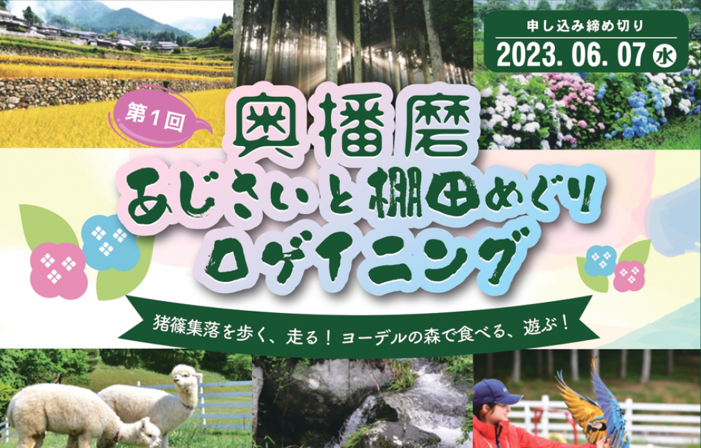 第1回奥播磨あじさいと棚田めぐりロゲイニング【ヨーデルの森】