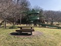 公園内のあちこちにベンチがあります
