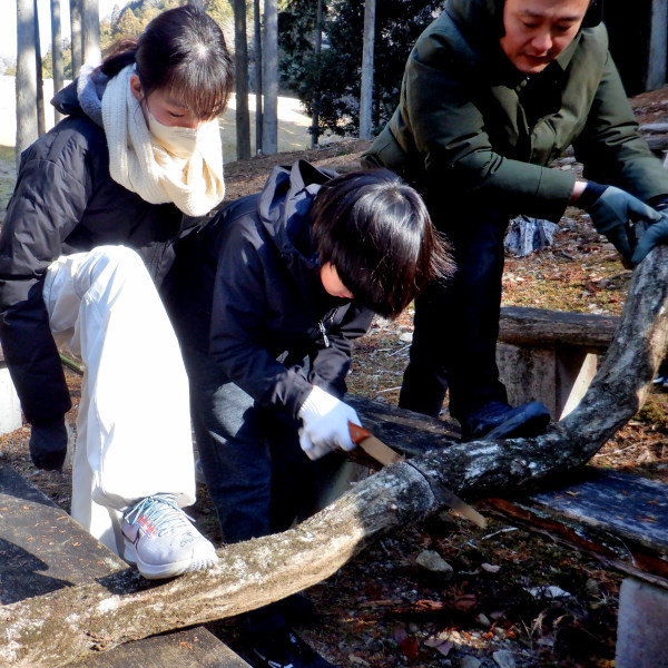 【申込要／先着順】きのこを作ろう！第2回 原木の玉切り【ゆめさきの森公園】
