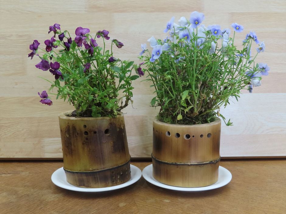 竹の植木鉢を作ろう