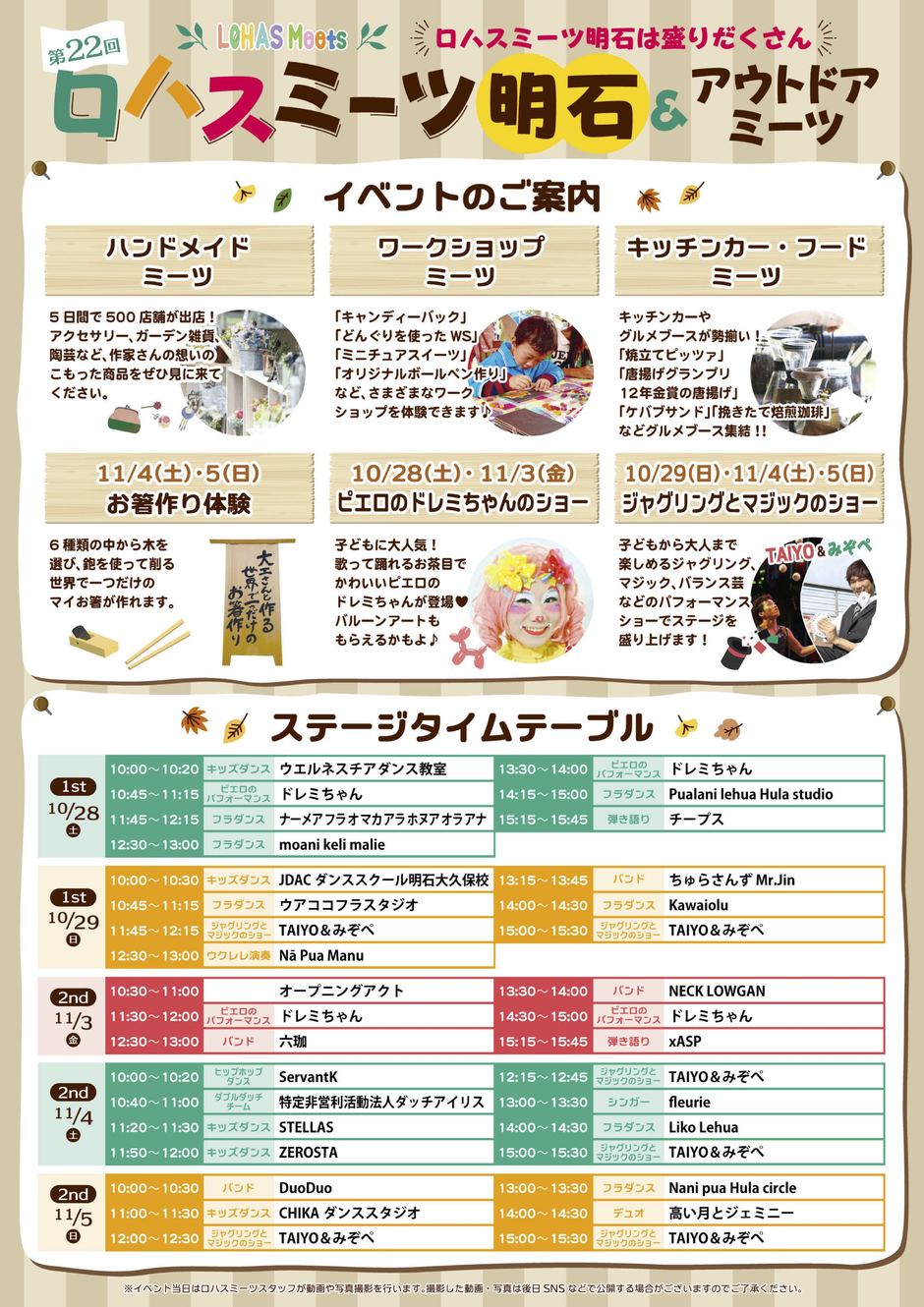 第22回 ロハスミーツ明石＆アウトドアミーツ【明石公園】