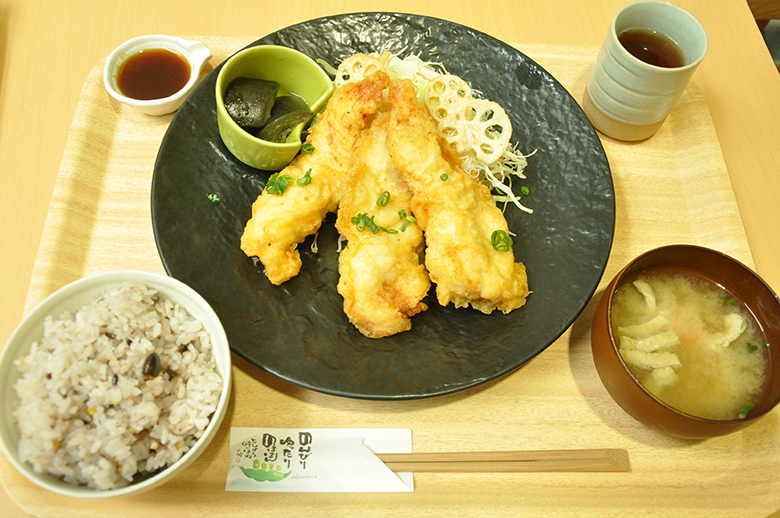 但馬鶏のあっさりとり天ランチ