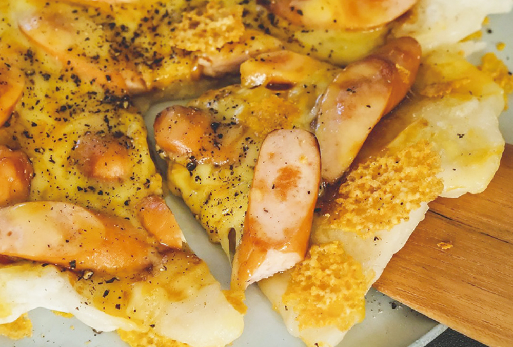 本当においしい餅ピザ