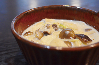 きのこのミルクスープ
