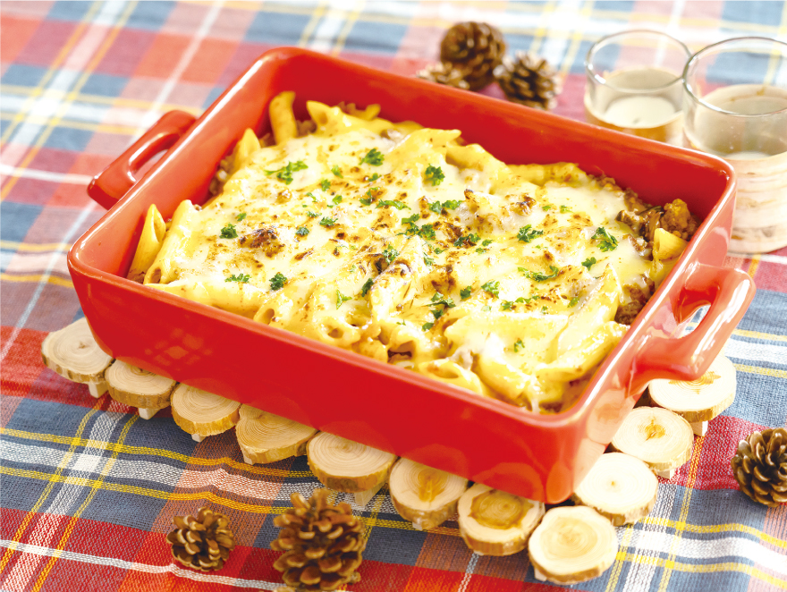 ペンネミートソースグラタン