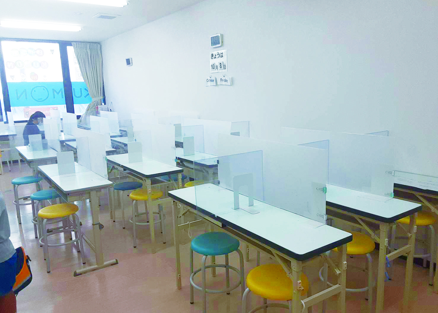 くもん呉服町教室の教室内