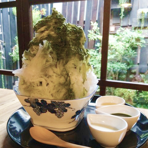 抹茶のかき氷