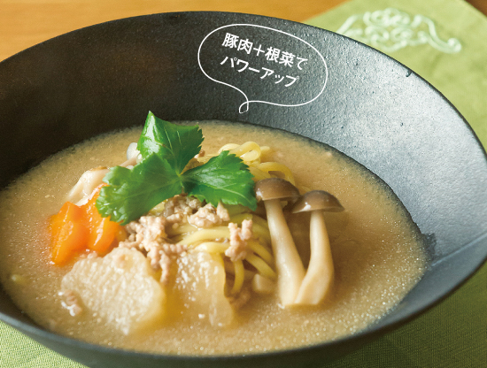 麦味噌のラーメン