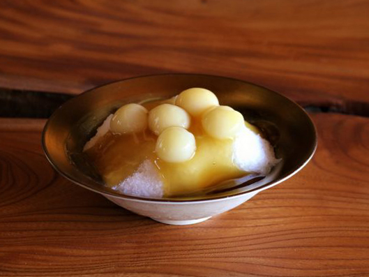 粉雪氷みたらし