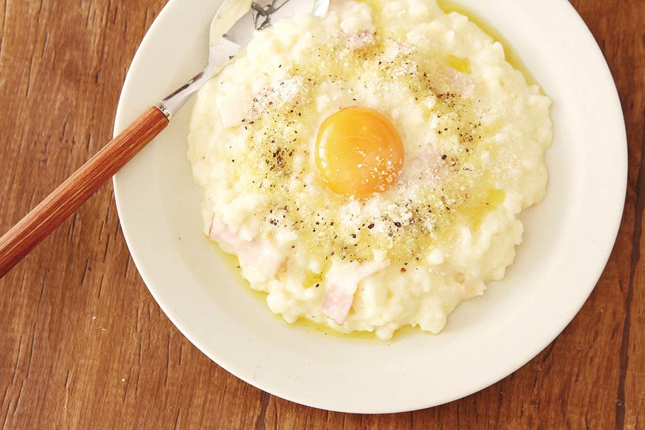 ご飯」をアレンジ！とろーり簡単！コーンスープで 濃厚カルボナーラ 